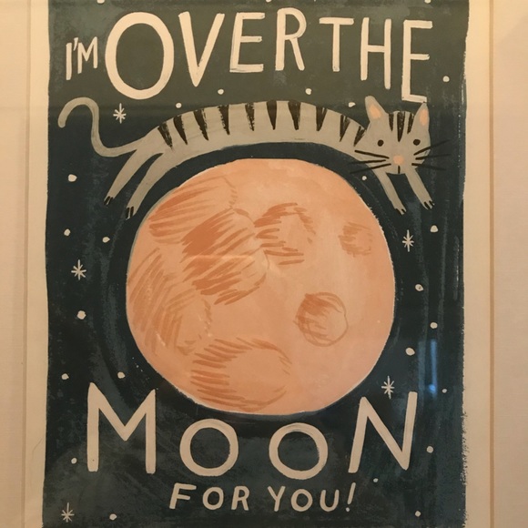 ‘I’m Over the Moon For You’ Framed Print - Picture 2 of 7